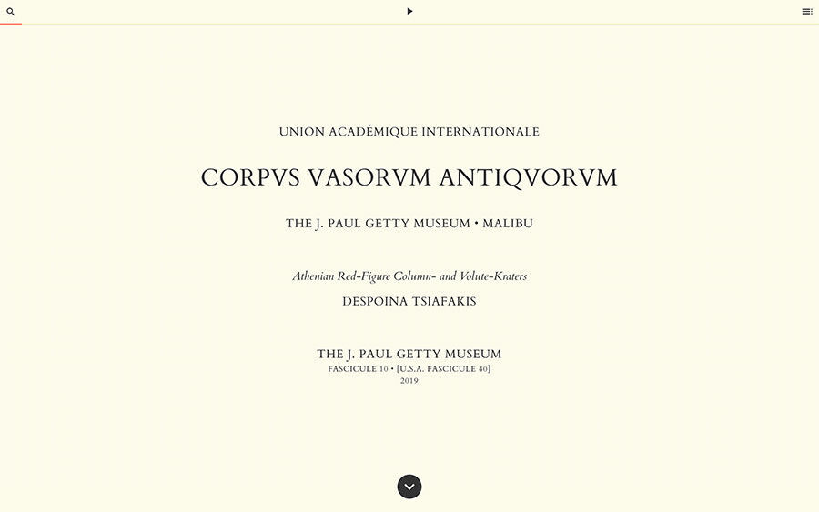 Corpus Vasorum Antiquorum, Fascicule 10: Athenian Red-Figure Column- and Volute-Kraters by Despoina Tsiafakis