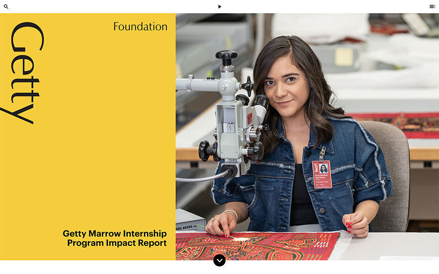 Getty Foundation: Getty Marrow Internship Program Impact Report
