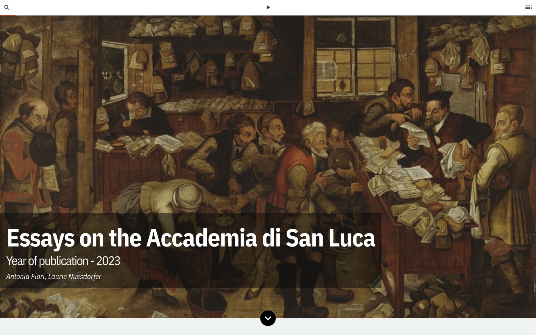 Essays on the Accademia di San Luca: Year of publication - 2023. Antonia Fiori, Laurie Nussdorfer